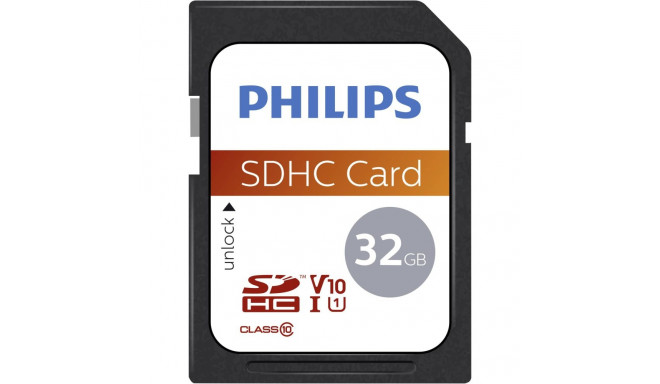 Philips SDHC kaart 32GB Class 10 UHS-I U1