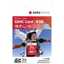 AgfaPhoto SDHC Mälukaart 8GB Suure Kiirusega Class 10 UHS I U1 V10