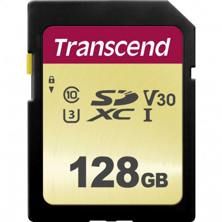 Transcend SDXC 500S 128GB Class 10 UHS-I U3 V30