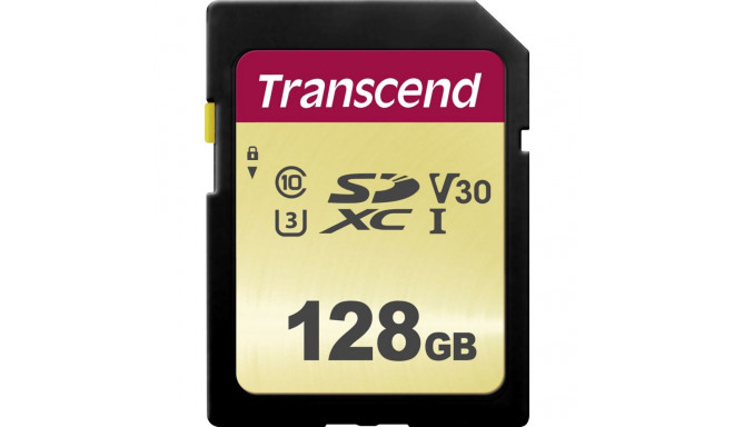 Transcend SDXC 500S 128GB Class 10 UHS-I U3 V30