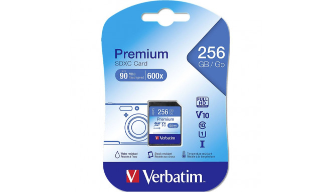 Verbatim SDXC Card 256GB Class 10