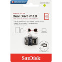 SanDisk Ultra Dual Drive 256GB m3.0 hall ja hõbe SDDD3-256G-G46