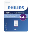 Philips USB 2.0 64GB Pico Edition Maagiline Lilla