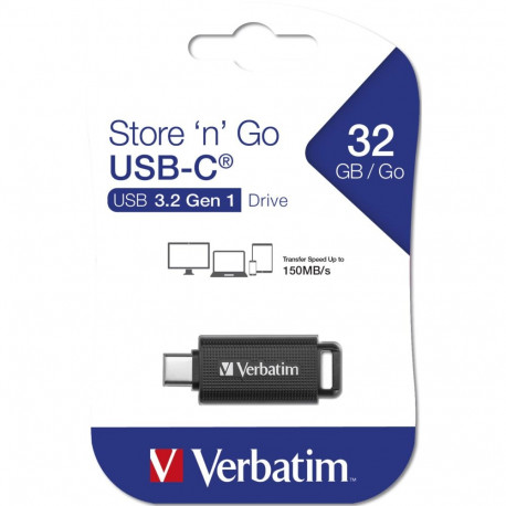 Verbatim väljatõmmatav 32GB USB 3.2 Gen 1 USB-C