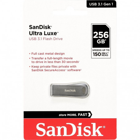 SanDisk Cruzer Ultra Luxe  256GB USB 3.1 150MB/s  SDCZ74-256G-G46
