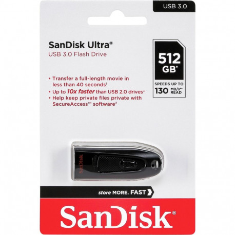 SanDisk Ultra USB 3.0 512GB kuni 130MB/s SDCZ48-512G-G46