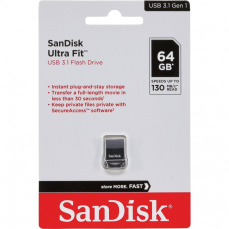 SanDisk mälupulk Cruzer Ultra Fit 64GB USB 3.2 SDCZ430-064G-G46