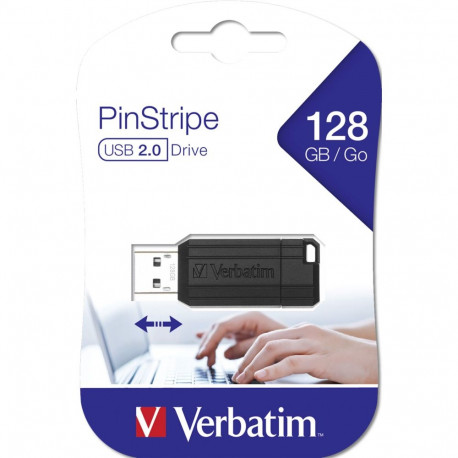Verbatim Store n Go 128GB Pinstripe USB 2.0 must 49071