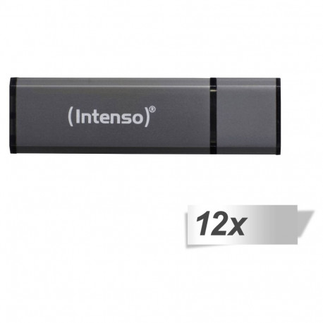 12x1 Intenso Alu Line antratsiit 8GB USB-mälupulk 2.0