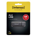 Intenso Alu Line antratsiithall 64GB USB Mälupulk 2.0