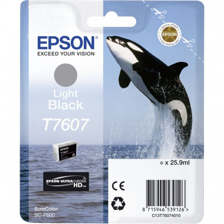 Epson tindikassett hele must T 7607