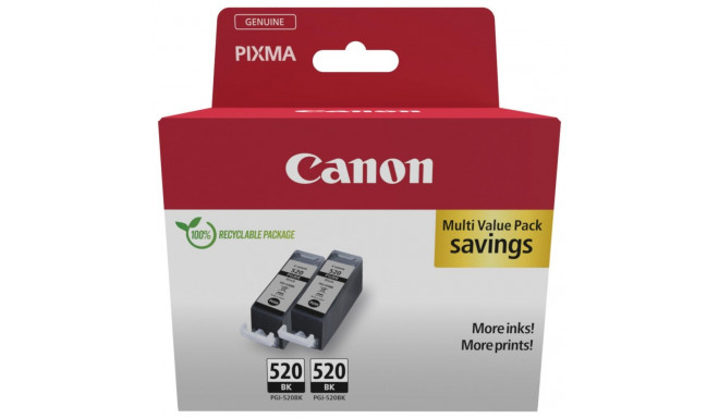 Canon PGI-520 BK must kaksikpakk