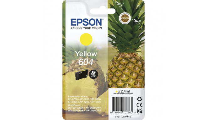 Epson tindikassett kollane 604 T 10G3