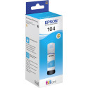 Epson EcoTank tsüaan tindipudel T 104 65 ml T 00P2