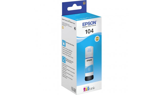 Epson EcoTank tsüaan T 104 65 ml T 00P2