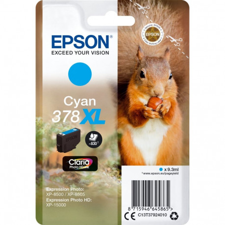 Epson ink cartridge cyan Claria Photo HD 378 XL    T 3792