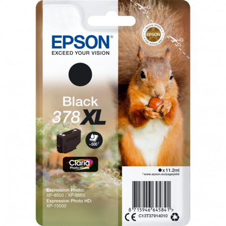 Epson tindikassett must Claria Photo HD 378 XL T 3791