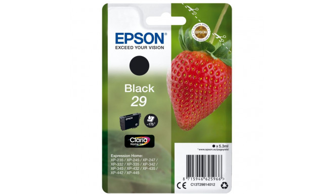 Epson ink cartridge black Claria Home 29            T 2981