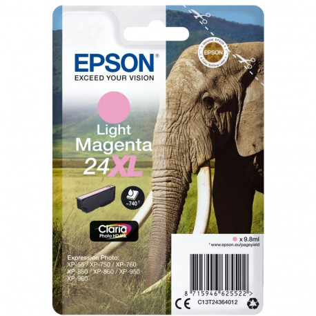 Epson XL hele magenta Claria Photo HD tindikassett T 2436