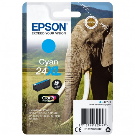 Epson XL tsüaan Claria Photo HD tindikassett T 243 T 2432