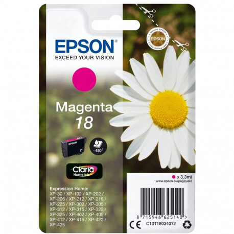 Epson tindikassett magenta Claria Home T 180 T 1803