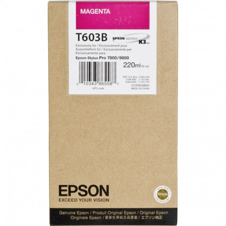 Epson tindikassett magenta T 603 220 ml T 603B