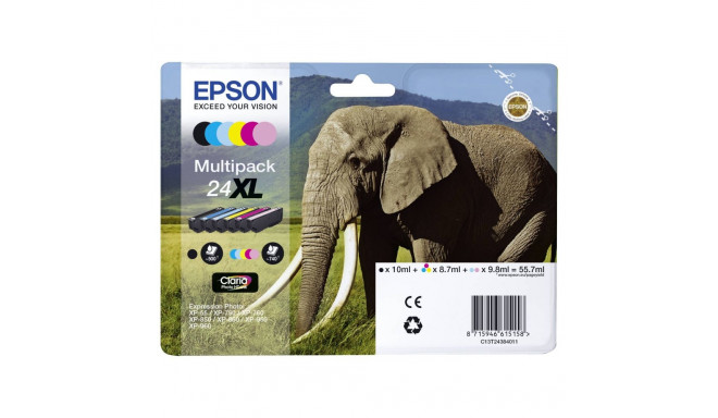 Epson multipakk XL Claria Photo HD BK/C/M/Y/LC/LM T 243 T 2438