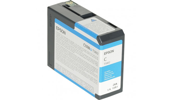 Epson tindi­kassett tsüaan T 580 80 ml T 5802