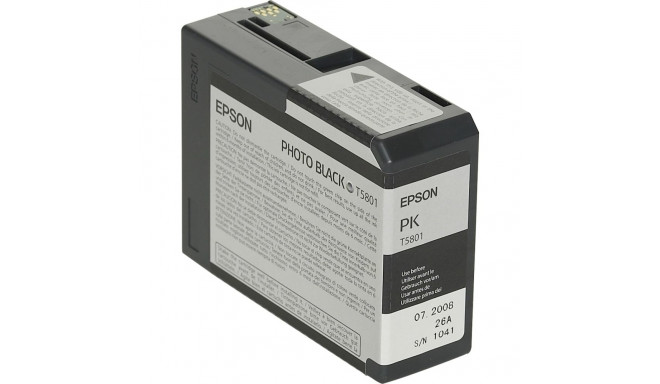 Epson ink cartridge photo black T 580  80 ml              T 5801