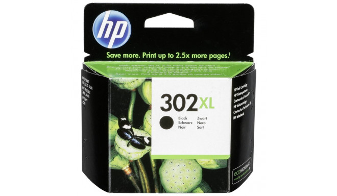 HP F6U68AE tindikassett must nr 302 XL