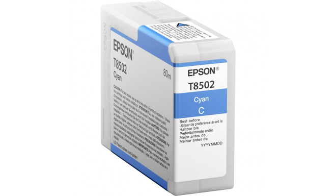 Epson tindikassett tsüaan T 850 80 ml T 8502