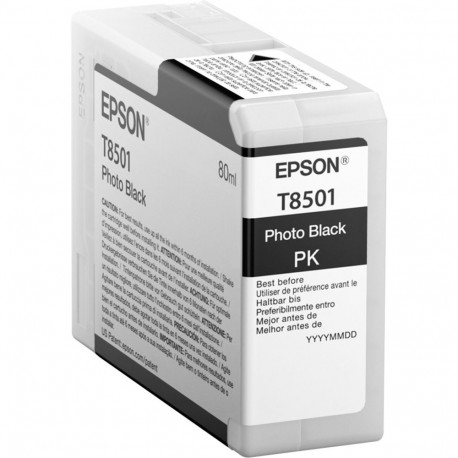 Epson tindikassett foto must T 850 80 ml T 8501