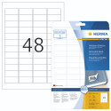 Herma eemaldatavad etiketid 45,7x21,2 mm 25 lehte DIN A4 1200 tk. 4346