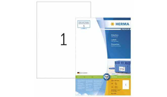 Herma Premium sildid 210x297 100 lehte DIN A4 100 tk 4428