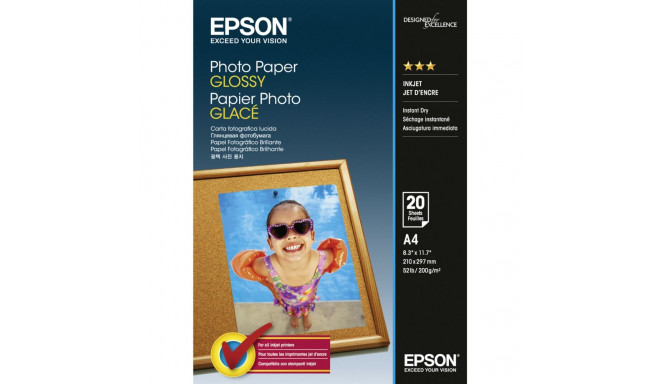 Epson Photo Paper Glossy A 4 20 Sheets 200 g
