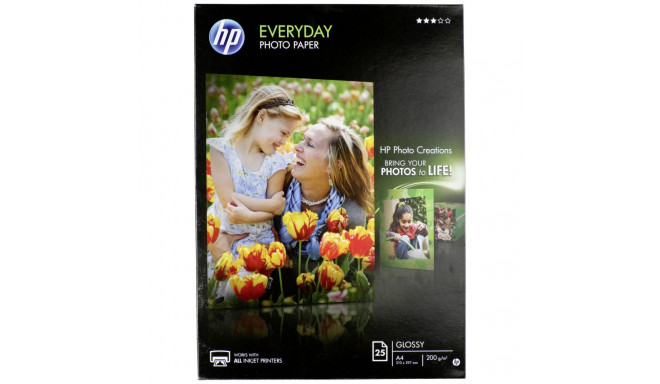 HP fotopaber, läikiv A4 200 g, 25 lehte Q5451A