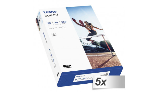 5x 500 lehte tecno speed A4 80 g universaalne paber valge