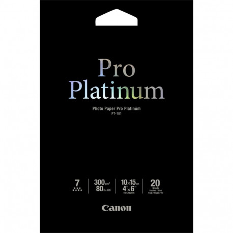 Canon PT-101 10x15 cm, 20 sheet Photo Paper Pro Platinum   300 g