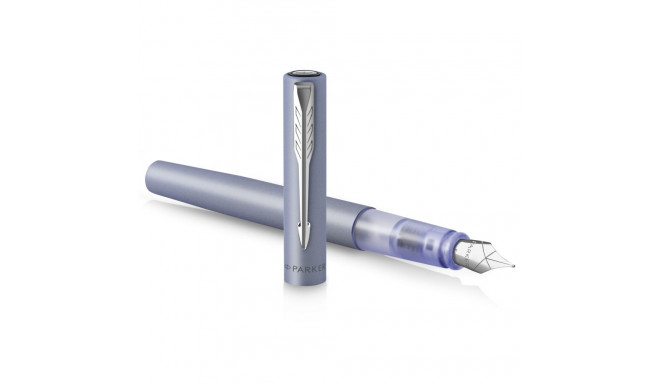 Parker Vector XL metallik hõbedane sinine C.C. sulepea M