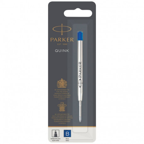 Parker Quinkflow Refill B sinine pastapliiats (blisterpakend)