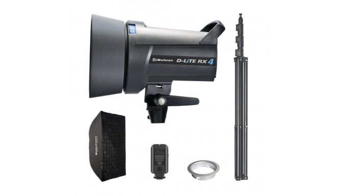 Elinchrom D-Lite RX 4 esimene stuudiokomplekt