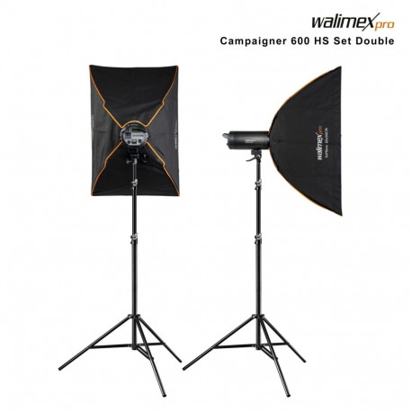 walimex pro Campaigner 600 HS komplekt double