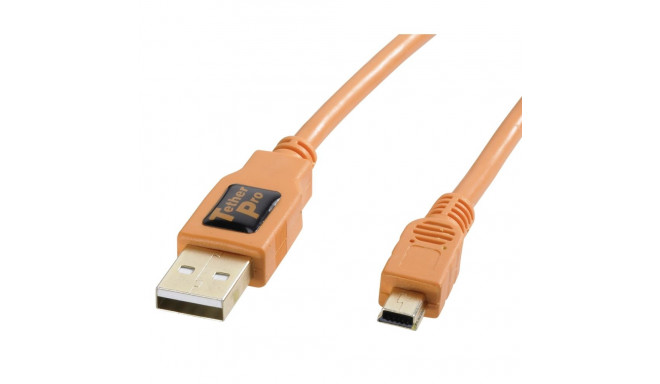 Tether Tools TetherPro USB 2.0 A/MiniB 5 Pin 4,6m orange