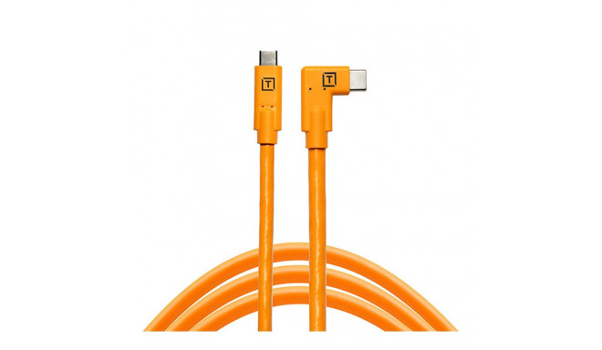 Tether Tools TetherPro USB-C to USB-C Right Angle orange