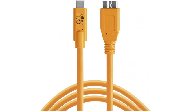 Tether Tools USB-C – 3.0 Micro-B 4,60m oranž