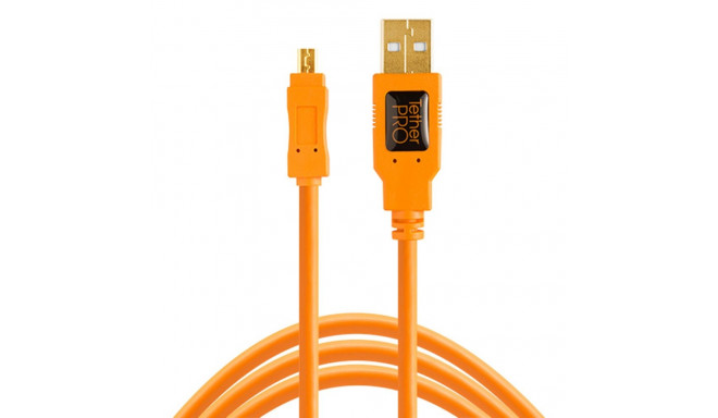 Tether Tools TetherPro USB 2.0 A to Mini-B 8 pin 15 ORG