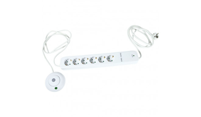 REV Multiple Socket Outlet 6-fold 1,5m with Foot Switch