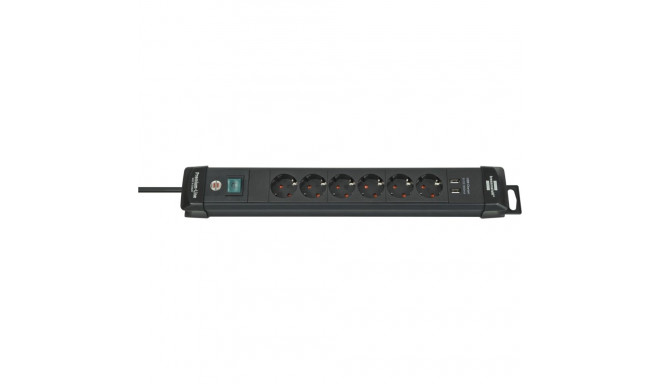 Brennenstuhl Premium-Line 6-osaline must pikendusjuhe