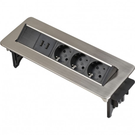 Brennenstuhl Indesk Power 3-pesaline + 2x USB