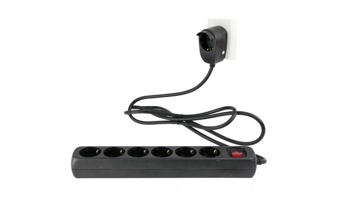 REV 6+1-pesaline 2 m must pistikupesa Powersplit